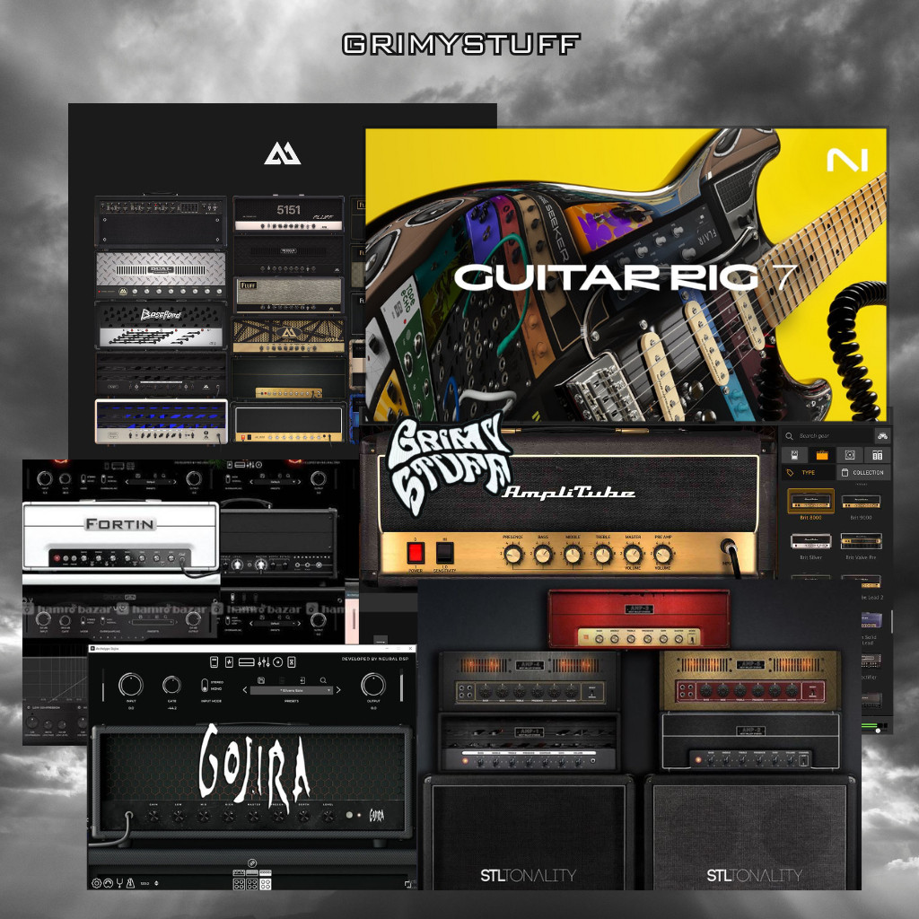 Bundle Plugin Guitar dan Bass Amp Neural DSP, ML Sound lab, STL Tonality, Guitar Rig, Amplitube 5 VS