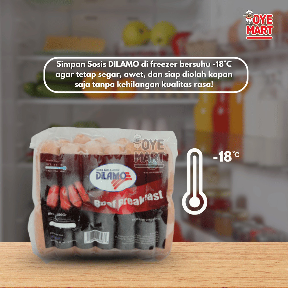 

JUN Dilamo Beef Breakfast gr Mini Sosis Sapi Ayam