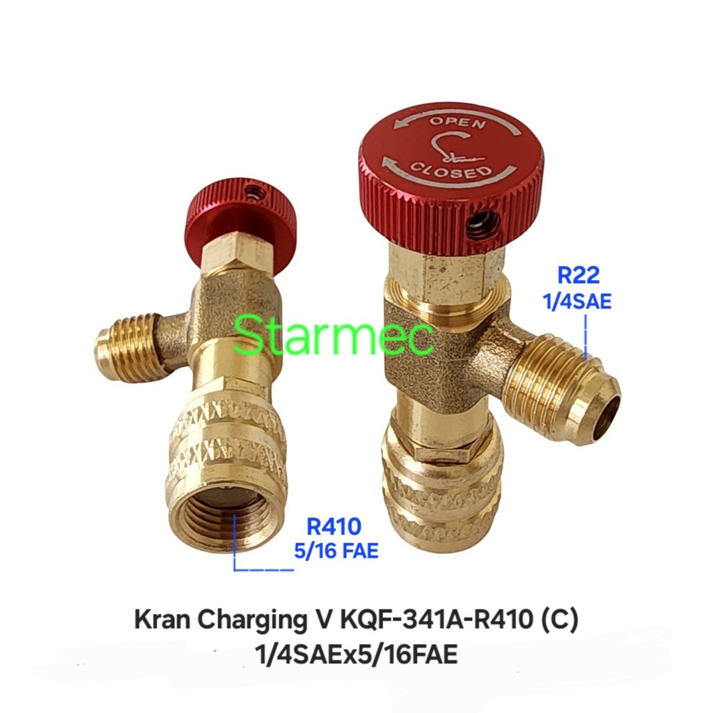 Kran Freon Can Tap Valve KQF-341A R32 R410 C Starmec