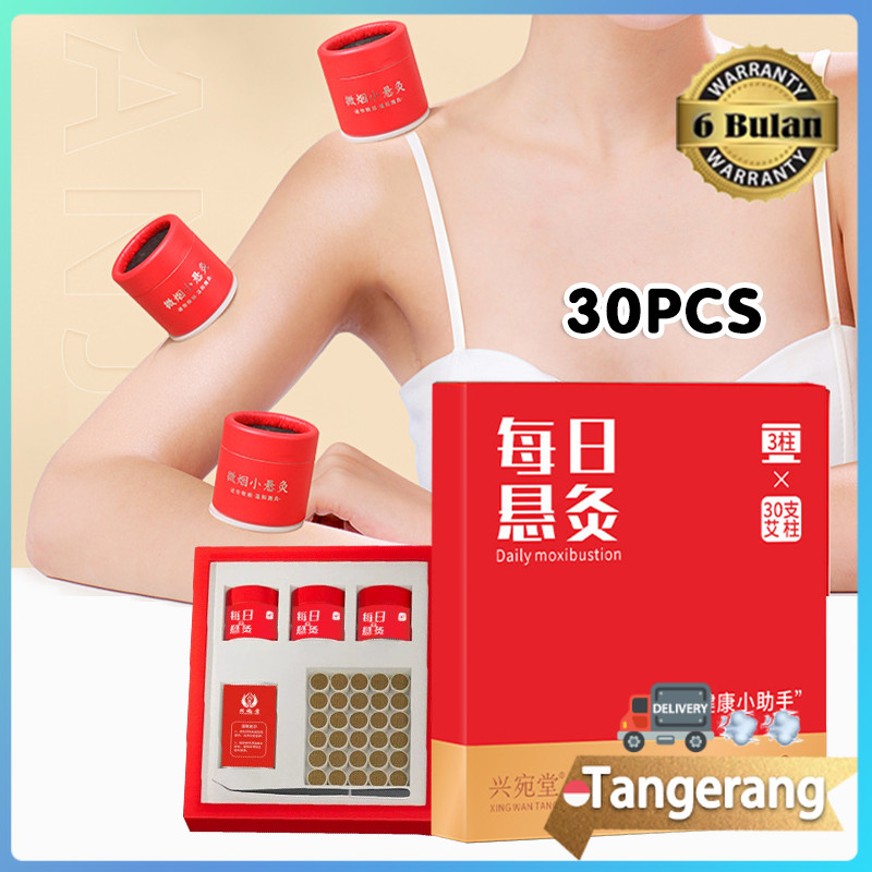 Moksa Batang / Moksibusi Set 3 Alat Moksibusi + 30 Batang Moxa -Stik kecil