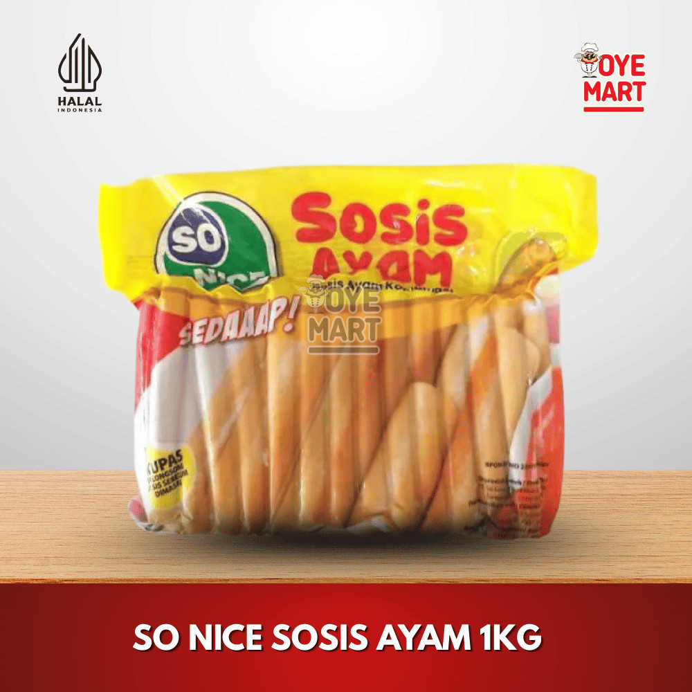 

SO NICE SOSIS AYAM SEDAP 1KG / SOSIS AYAM FROZEN FOOD
