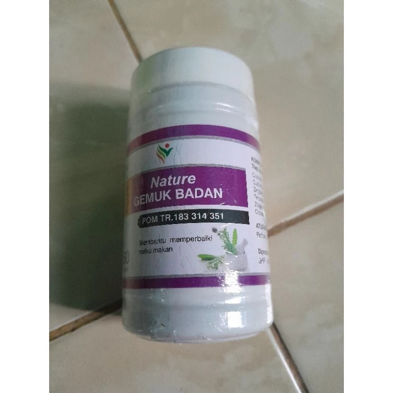 NATURE KAPSUL PENGGEMUK BADAN PENAMBAH NAFSU MAKAN NATURE GEMUK BADAN HALAL