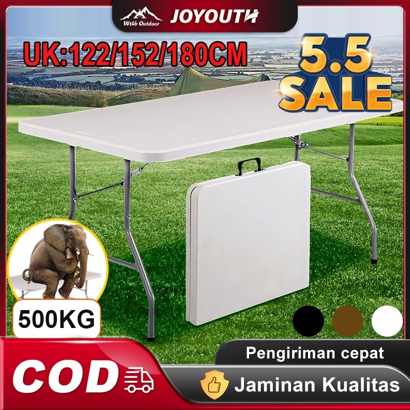Meja Lipat/Meja Lipat plastik/Meja Lipat Outdoor/Meja Serbaguna/besar Makan Meja