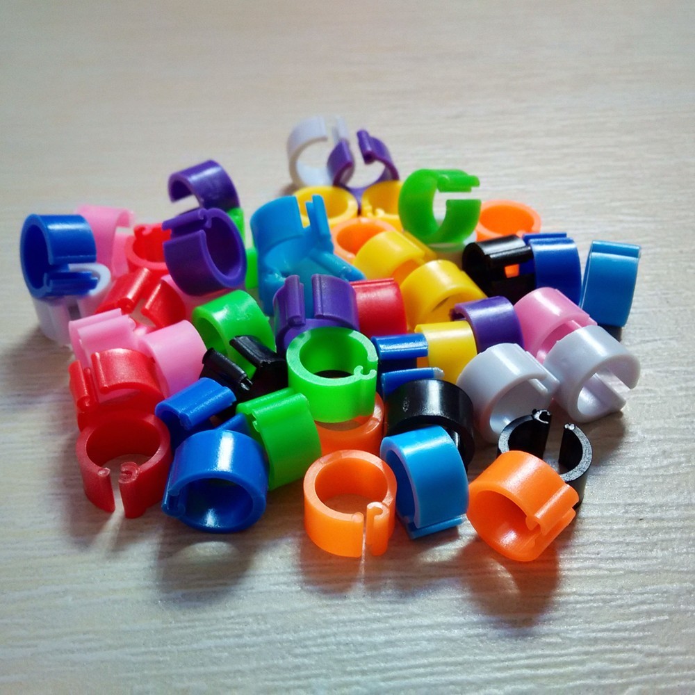 100Pcsbag Ring Merpati Jepit 8Mm Ring Clip Merpati Random Pilihan 10 Warna