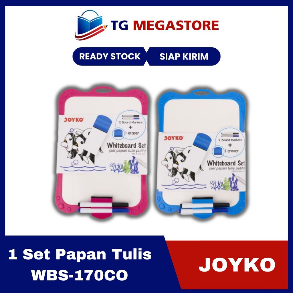 

Papan Tulis Putih 1 Set Whiteboard Set Joyko WBS-170CO