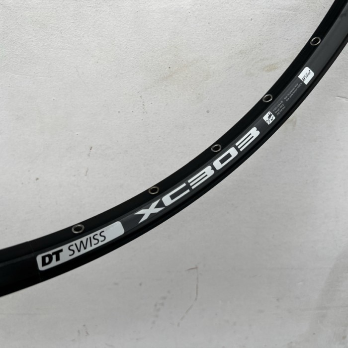 RIMS VELG MTB 26 32 HOLE DT SWISS XC 303 DISC BRAKE 32H RODA ALLOY ORI - Putih