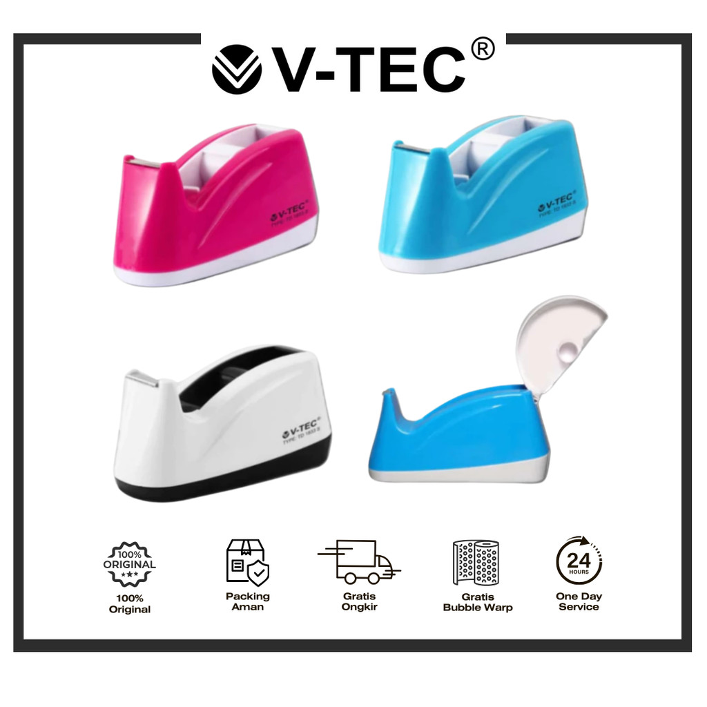 

V-TEC TAPE DISPENSER ALAT PEMOTONG SELOTIP DISPENSER ISOLASI KECIL TYPE TD 1833 SMALL PCS