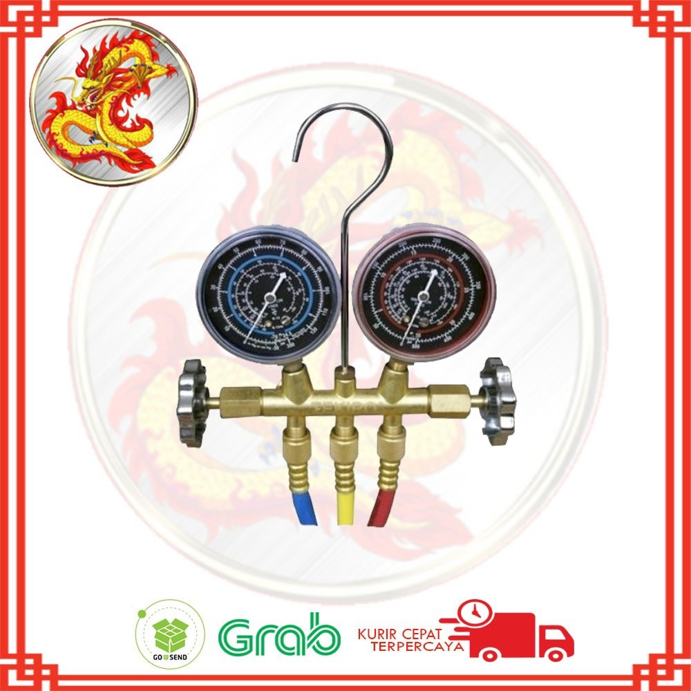 TEKIRO TESTING MANIFOLD REGULATOR FREON AC GT-TM1875 600 psi