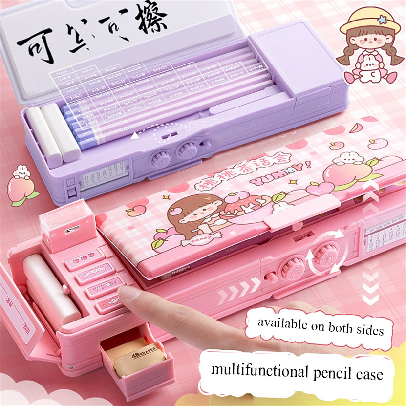 

Pencil Case Cases Unicorn Pen Box Password Lapicera 2023 Estuche Escolar Kawaii Girls Bag Trousse Multifunctional School Items