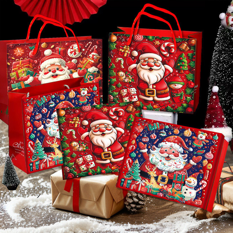 

TOKO LOUVI TAS PAPERBAG PREMIUM NATAL / TAS HAMPERS NATAL / TAS HADIAH NATAL