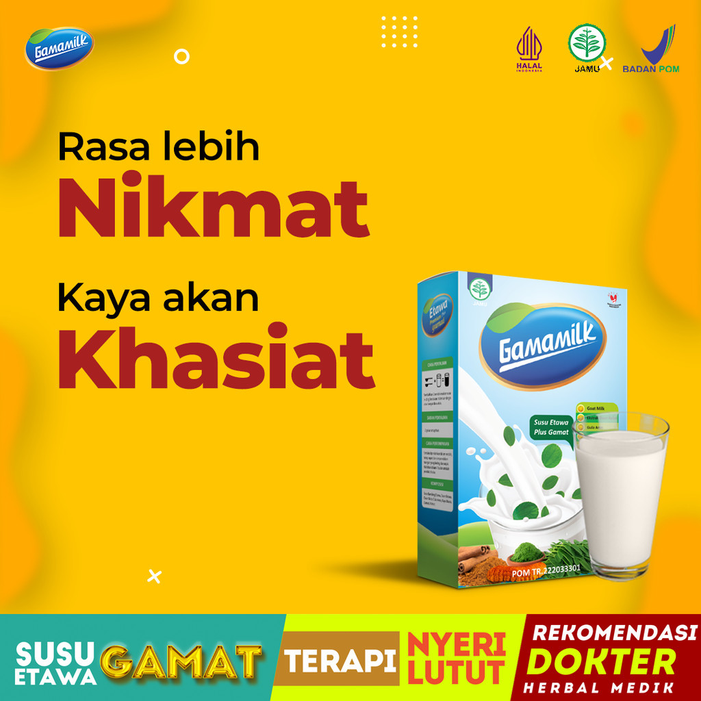 

GAMAMILK Susu Etawa Plus Gamat Solusi Cegah Rematik Secara Alami 20