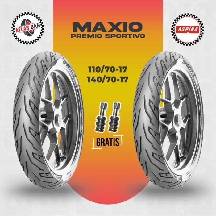 Paket Ban Motor Sport ASPIRA PREMIO SPORTIVO 110/70 - 140/70 Ring 17 Tubeless