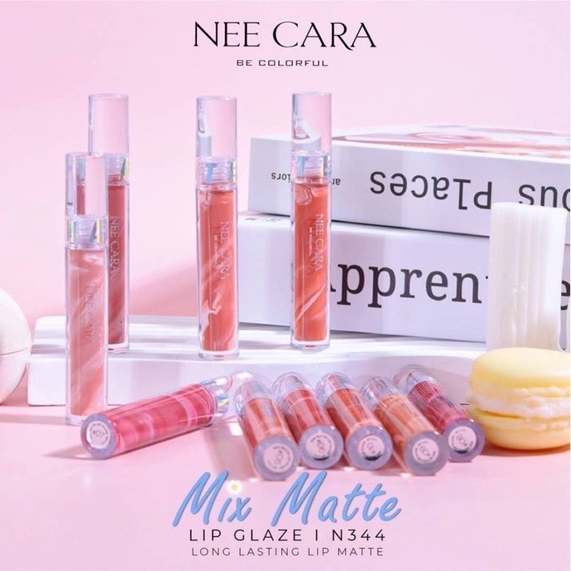 Nee Cara Mix Matte Lip Glaze #N344 Lipstik Waterproof Original Thailand