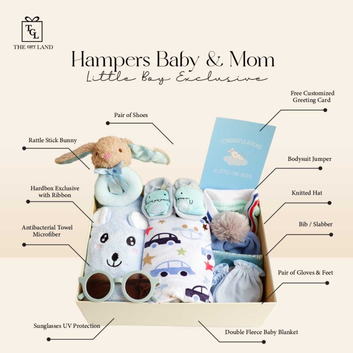 

[Best Seller] Hampers Baby Newborn Kado Lahiran Bayi Newborn Gift Set Baby Boy - Exclusive