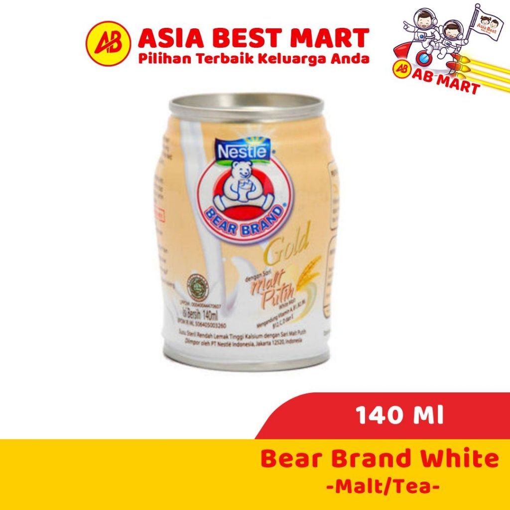 

Bear Brand 140ml White Tea Malt Susu Cair Susu Kaleng