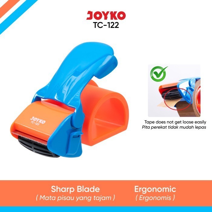 

Tape Cutter TC-122 Tape Dispenser Pemotong Pita Perekat Joyko