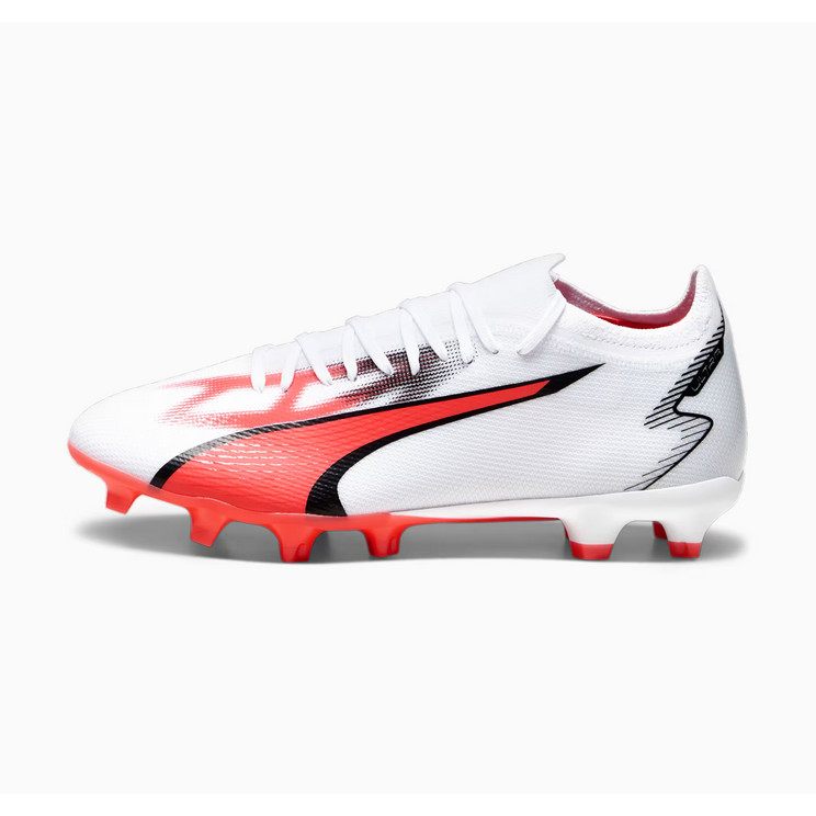 Sepatu Bola ULTRA MATCH FG/AG PUMA White-PUMA Black- 107347 01