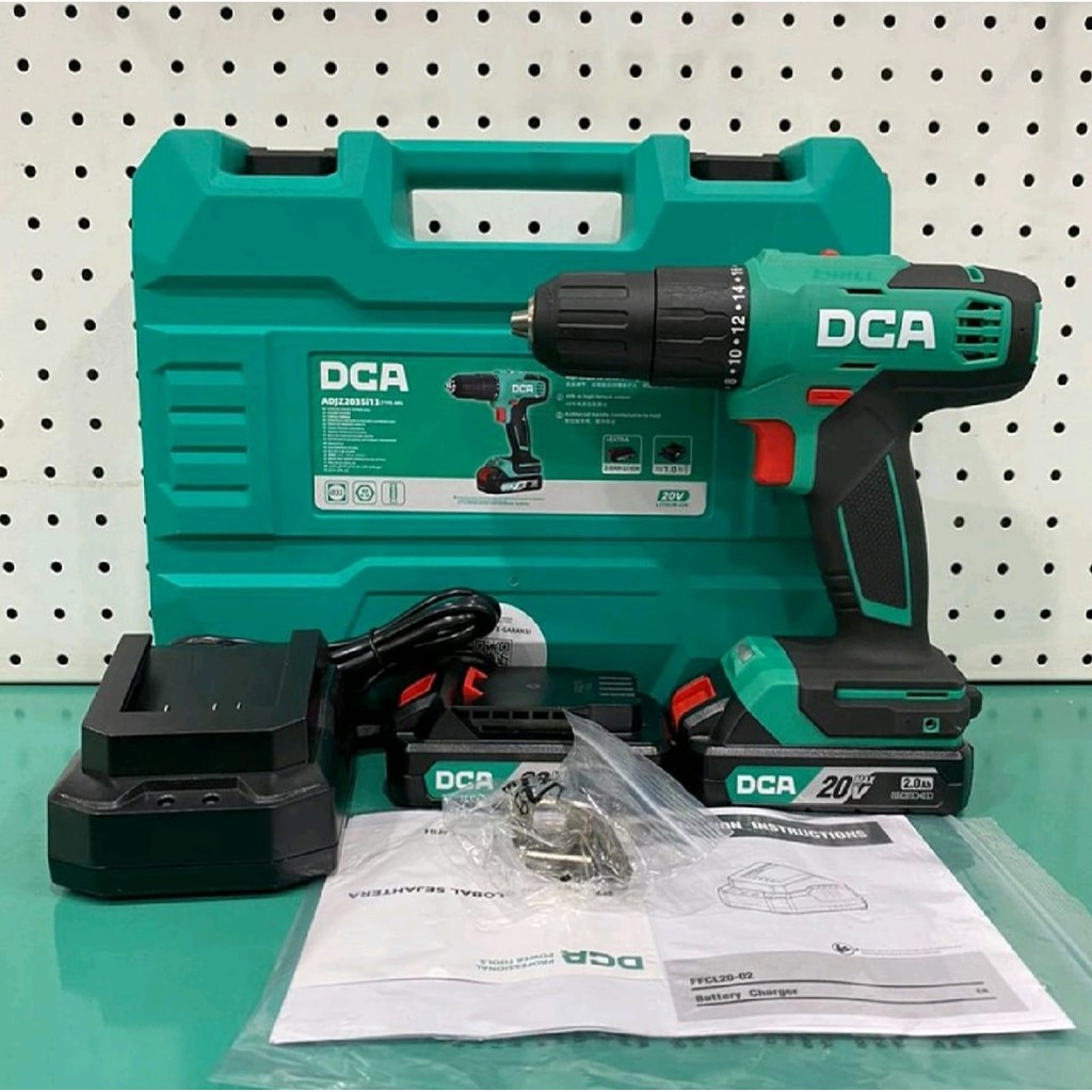 DCA ADJZ 2035iAM Bor Baterai Brushless Cordless Impact Drill 20V DCA ADJZ2035