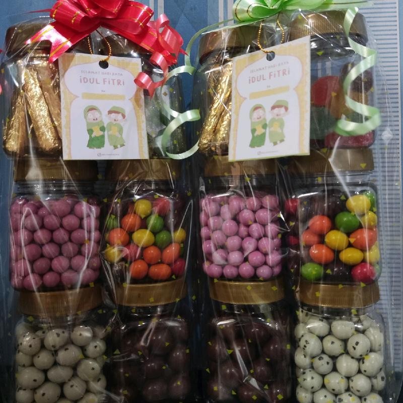 

Coklat parcel 6 toples Chocolate Jelly Permen Peanut Food