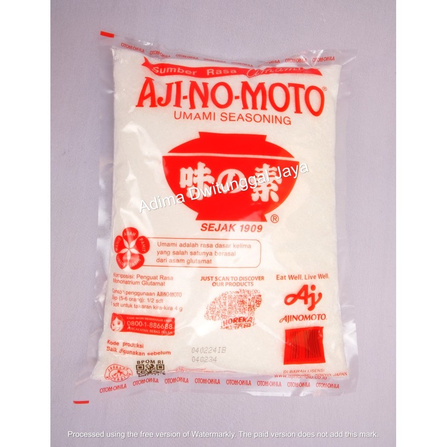 

Ajinomoto MSG / Penyedap Rasa RC Kasar 1Kg
