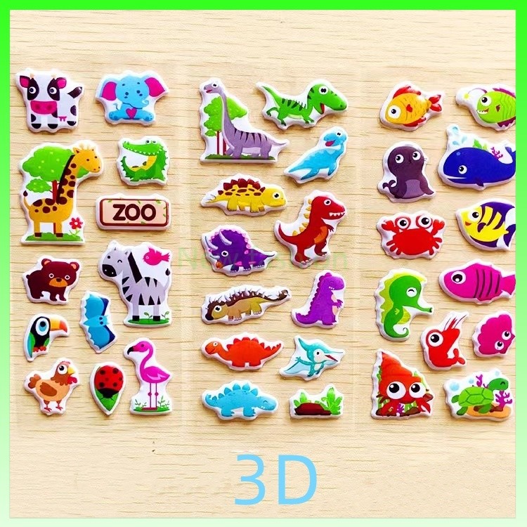

STIKER 3D ANAK / Stiker timbul 3D/Stiker mainan anak 3D