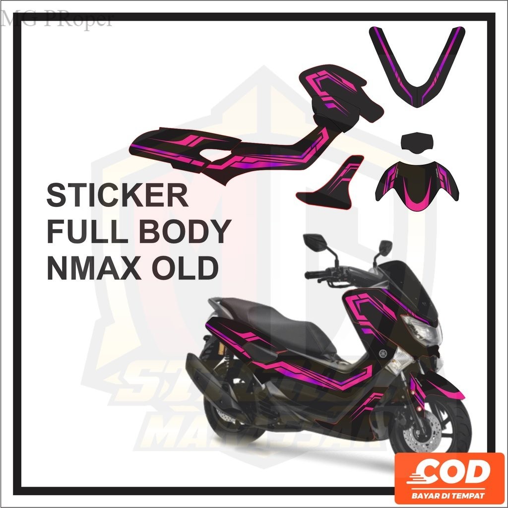 Striping Decal Stiker NMAX OLD     Stikker Aksesoris Emblem Seteriping Steriping Variasi Motor NMAX 
