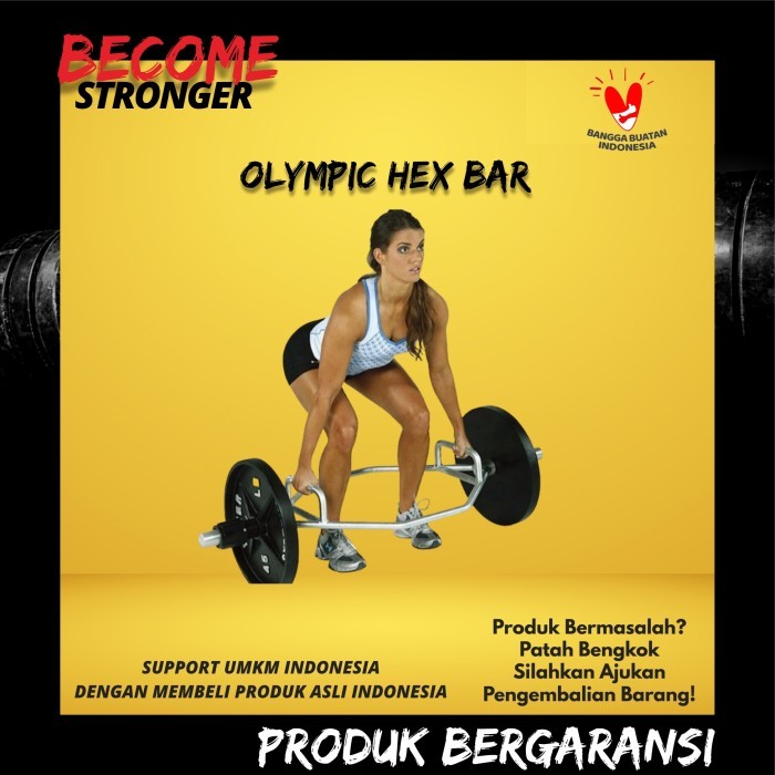 ✨TERLARIS  -OLYMPIC HEX BAR TRAP BAR SIX BORDER - 5cm