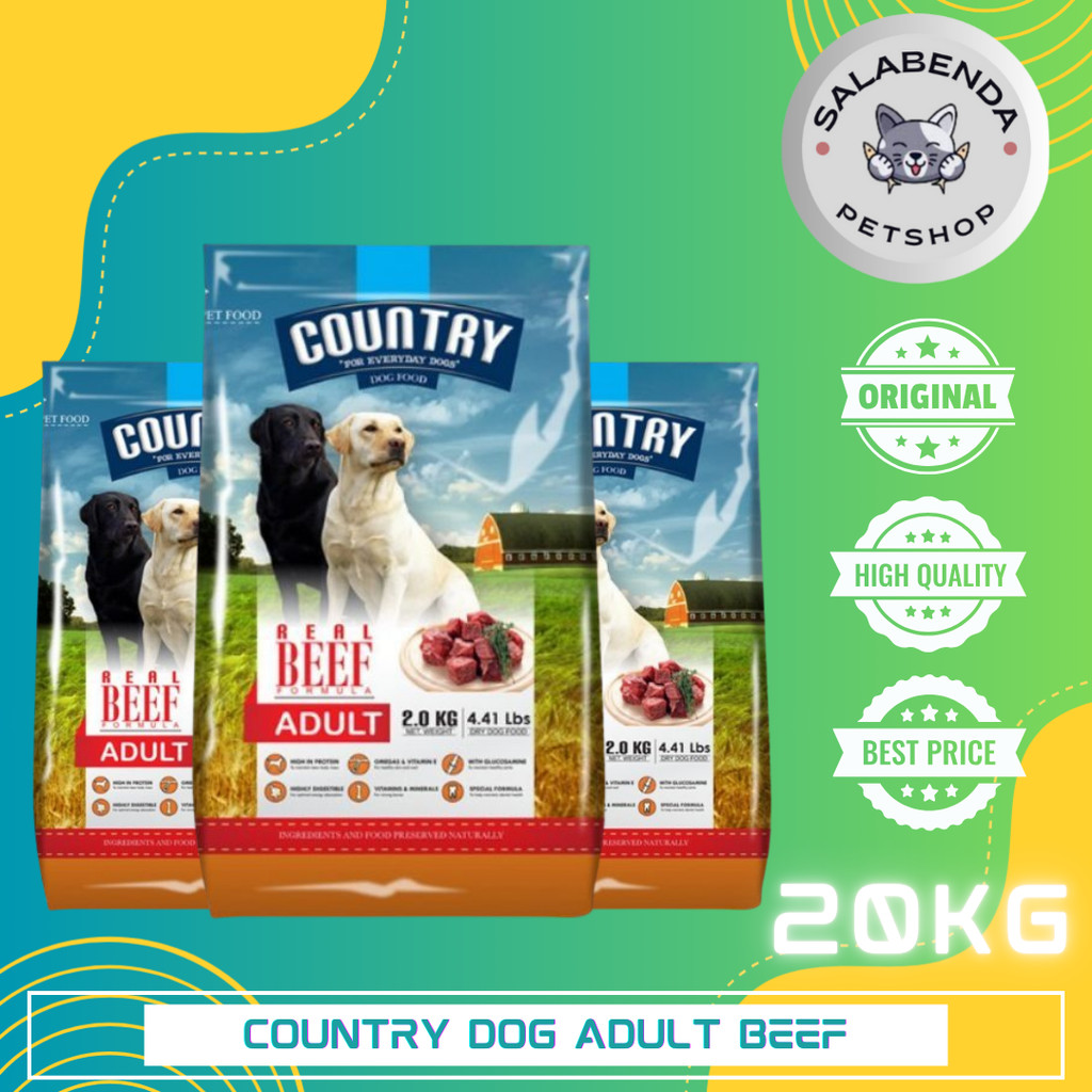 Country Dog food Adult Beef 18kg