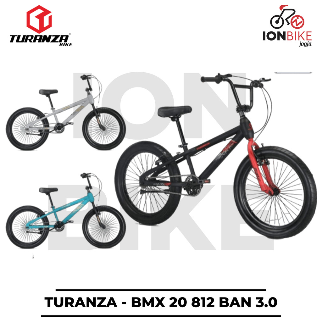 Sepeda BMX 20 Turanza 812 Ban 3.0 Besar Jumbo Anak Cowok Kuat Tebal Kualitas Bagus Terbaru Rogue Raz