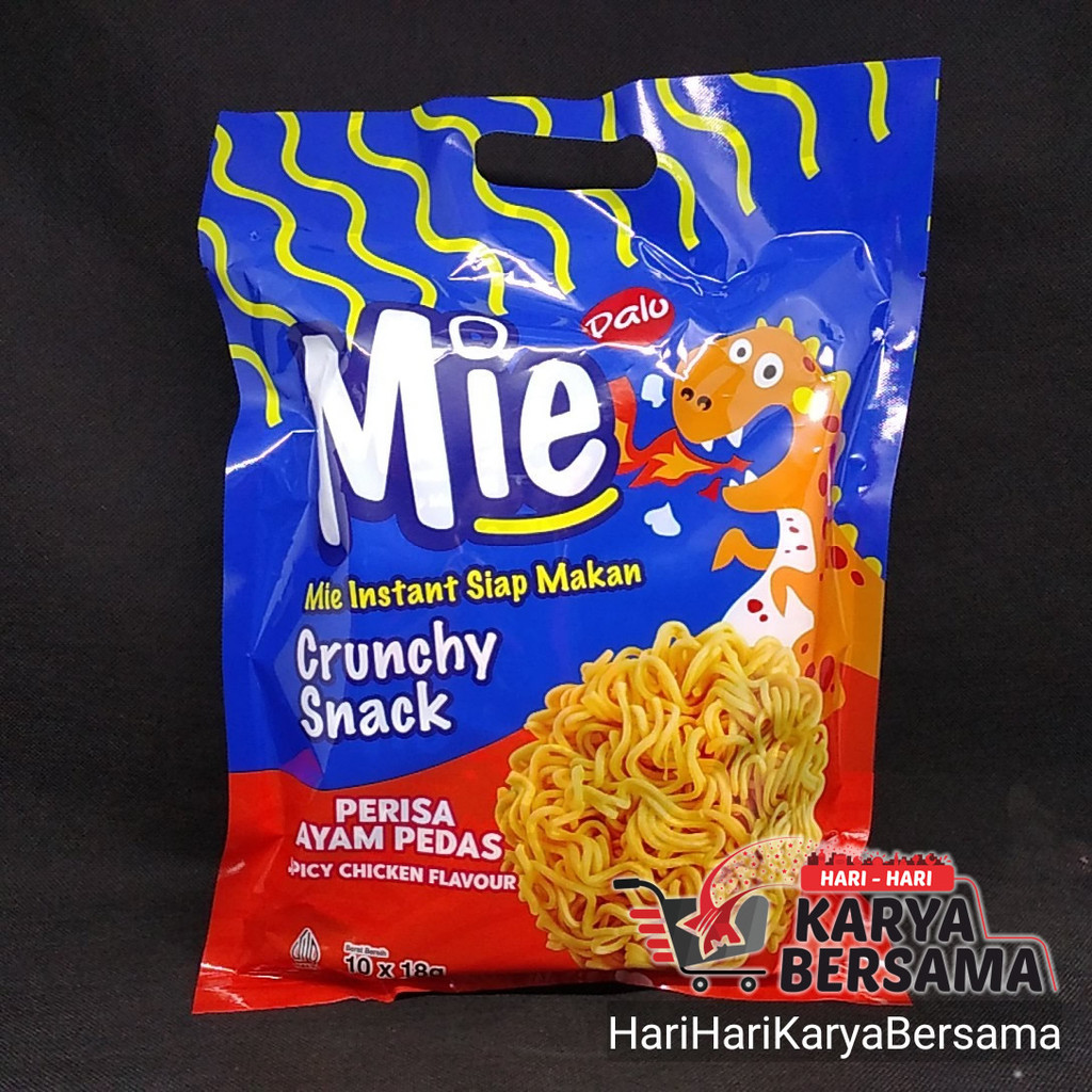 

MAKANAN RINGAN DALU MIE CRUNCHY SNACK SPICY CHICKEN BAG 10'S X 18GR