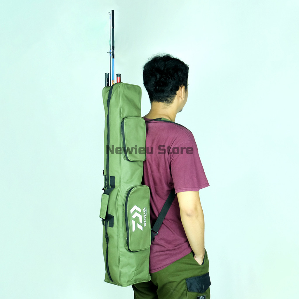 Tas Joran Pancing Multifungsi Ransel 3 - 4 Set Joran Ukuran 80 100 120 Cm