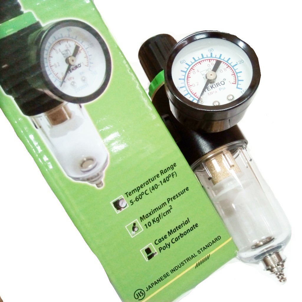 Tekiro Saringan Filter Udara 1 Tabung Mini Kompresor Angin / Air Control Unit Tools Alat Perkakas Te
