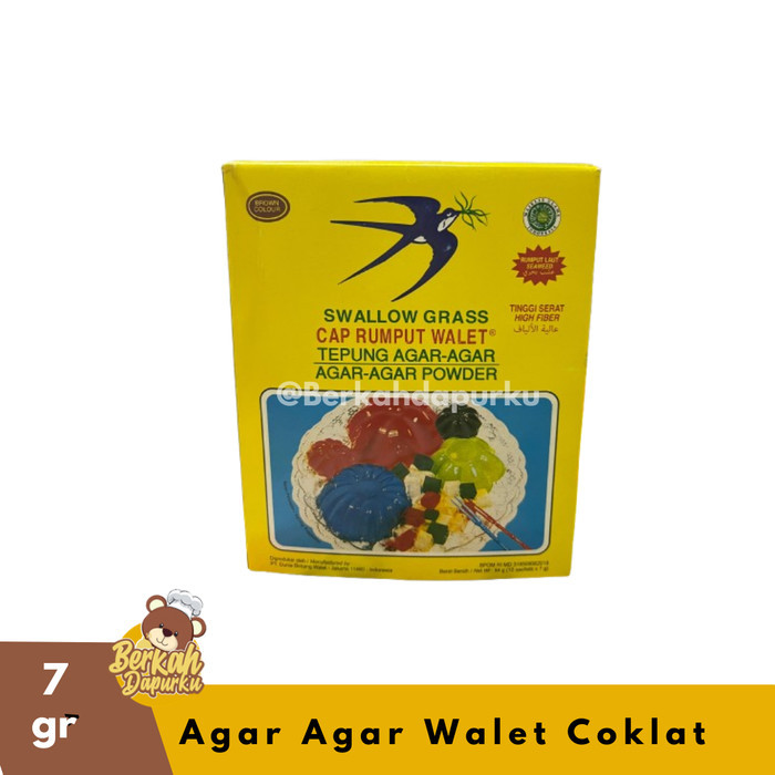 

Agar Agar Rumput Walet Coklat 7 Gram Agar Swallow Jelly Powder Termurah