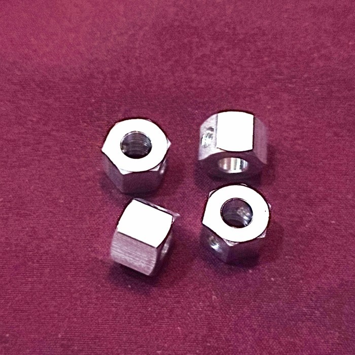 Hex adapter hex roda pelek 5mm ke 12mm RC MN WPL - Merah