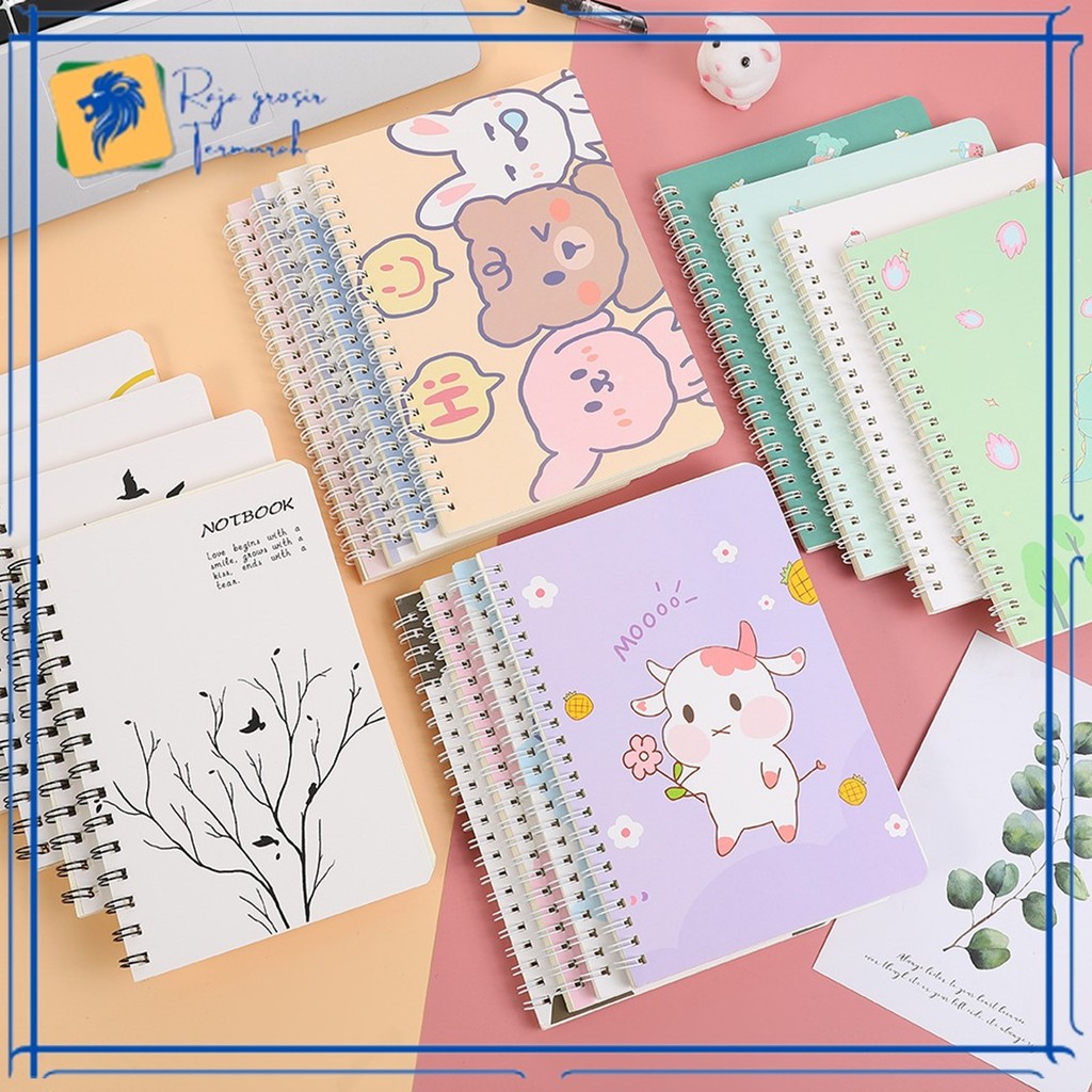 

Buku Catatan Notebook A5 Isi 60 Lembar Buku Diary Aesthetic Motif Kartun Gaya Retro Buku Tulis Garis A5 Spiral - PEDAGANGONLINE017