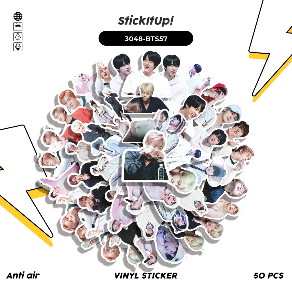 

COD✨ 50 Pcs Stiker SEOK JIN SERIES 04 Lucu Anti Air Untuk Dekorasi Notebook Sepeda Skateboard Handphone DIY