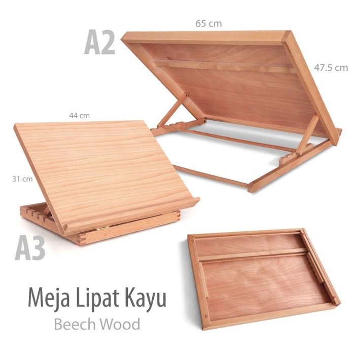 

Meja Gambar Lipat Arsitek A3 A2 Ergonomic Adjustable Atur Kemiringan - A3
