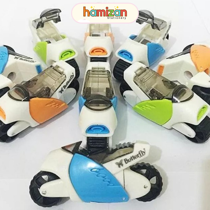 

Pencil Sharpener BA 530 Motorcycle / Kerukan / Serutan merk Butterfly / Peruncing Motor BA-530 / Butterfly Serutan BA-530 Rautan Lucu Model Motor Murah Berkualitas