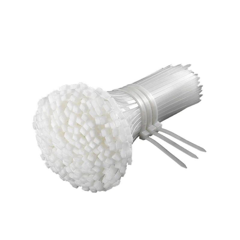 

250 PCS Self-locking Cable Tie,Nylon Tie,Zip Ties White/Black Plastic Strong Snap High Temperature Resistant Twine Tie Wire Tie