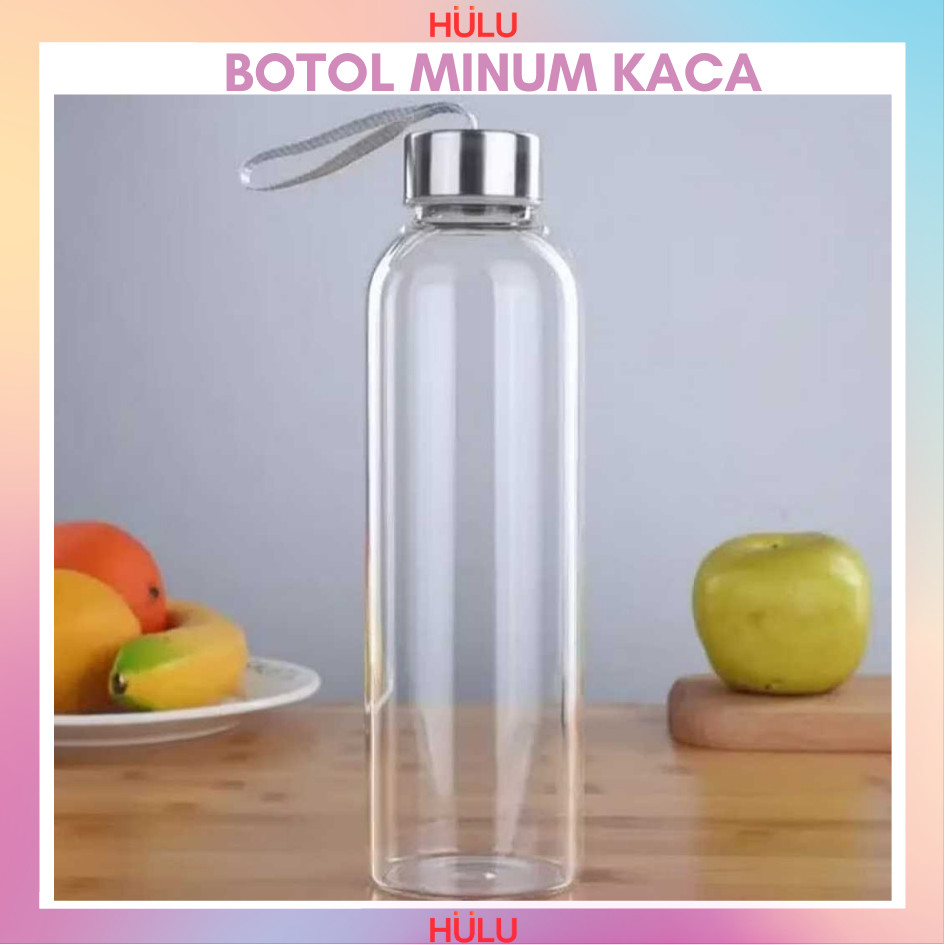 Botol Tumbler Bening 420 Ml Tumbler Kaca Polos Tanpa Kemasan Cantik Murah Banget