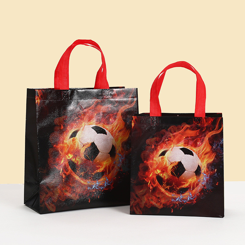 

GOODIE BAG TAS SOUVENIR KADO ULANG TAHUN ANAK MOTIF SEPAKBOLA GOAL FOOT BALL SEPAK BOLA FIRE