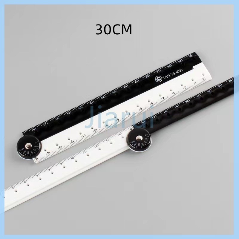 

Jiarui penggaris lipat grafik penggaris sederhana hitam dan putih/Penggaris/penggaris lipat (30cm)