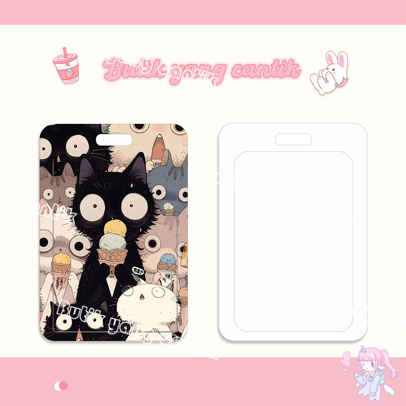 

ID CARD HOLDER,Tempat Kartu Anak Kucing Layar Penuh Kawaii, Cocok untuk Kantor/Sekolah, Kartu Pelajar/Kartu Transportasi, Kartu Akses, KTP, Flazz, Kartu Kredit Elektronik dan Uang Elektronik.