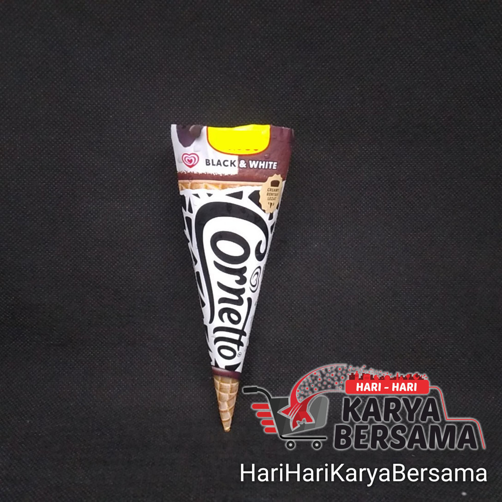 

ICE CREAM WALL'S CORNETTO CLASSICO BLACK & WHITE 80ML