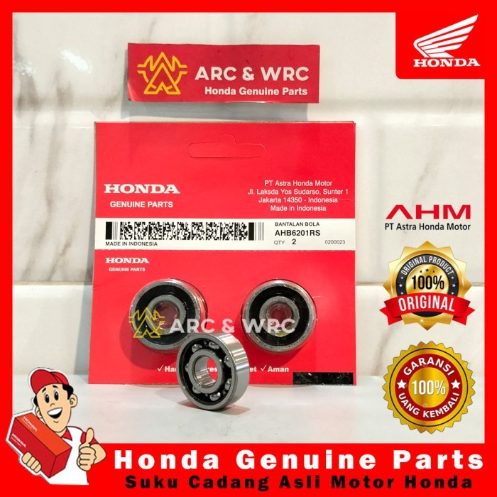 Bearing Radial Ball Bearing Klaher Roda 6201 Original Honda  AHB6201RS berkualitas