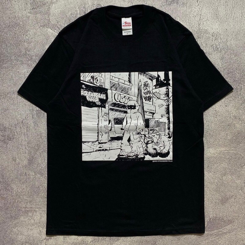 Tshirt StrawberryPills Hc - T Town Most Wanted Bahan kaos tebal Cotton combad 24s