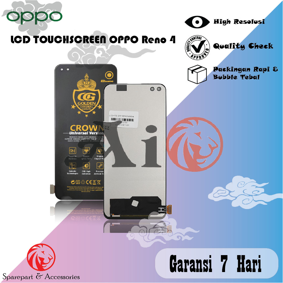 LCD FINGERPRINT RENO 4 / RENO 4F / 4 LITE ORIGINAL FULLSET TOUCHSCREEN