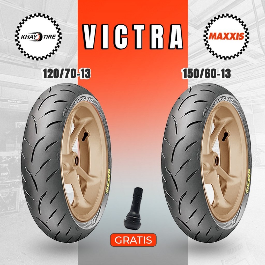 Paket Ban Motor YAMAHA NMAX MAXXIS VICTRA 120/70-13 + 150/60-13 Tubeless