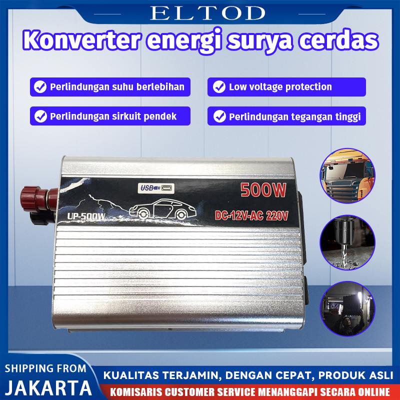 Monqiqi Inverter 1000 Watt Power Inverter DC Ke AC Power Inverter 220W/500W/1000W/2000W/4000W Invert