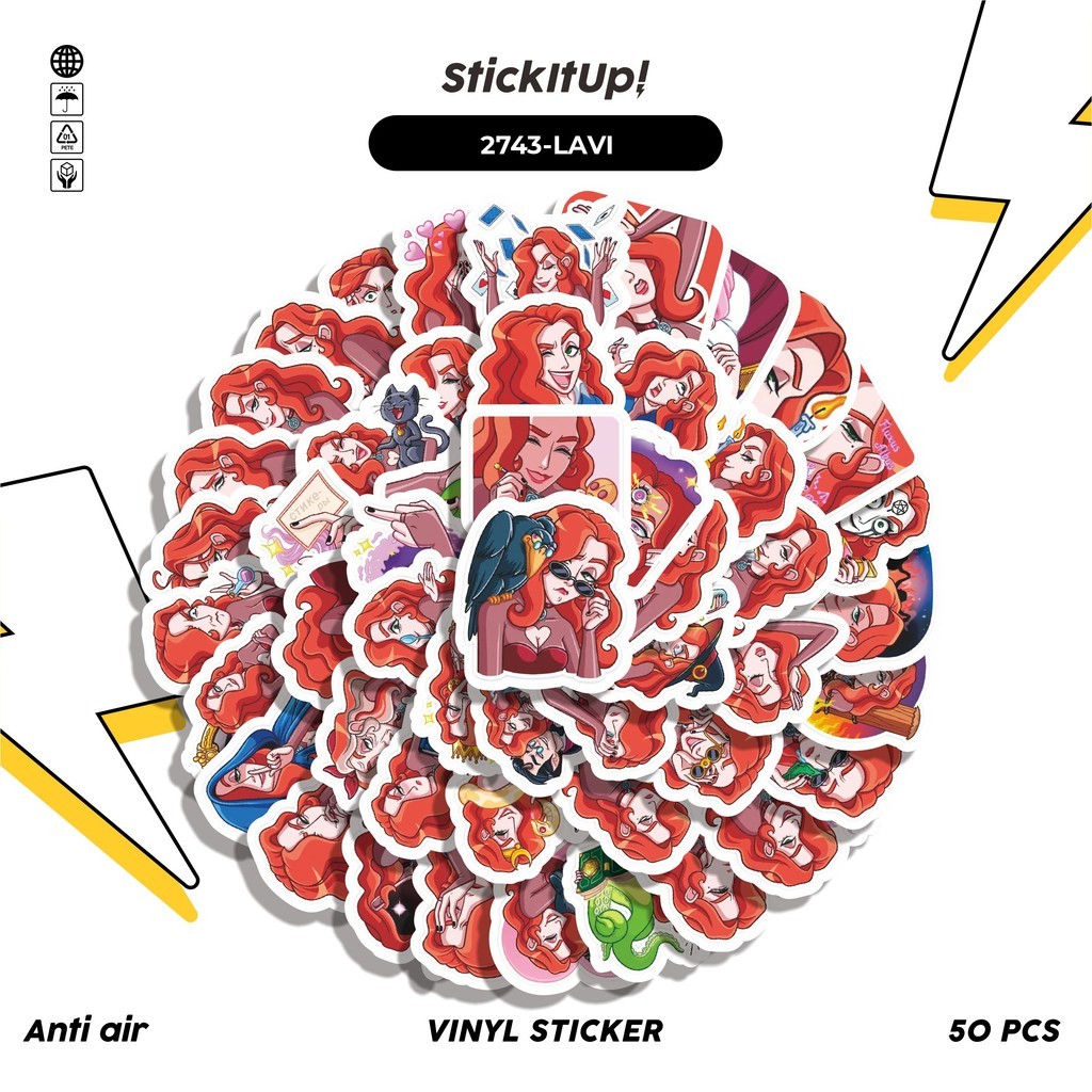 

COD✨ 50 Pcs Stiker FUNNY CHARACTER LAVINIA THE FIRE SORCERER Lucu Anti Air Untuk Dekorasi Notebook Sepeda Skateboard Handphone DIY